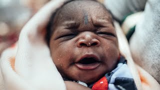 Seven-day-old Baby Bello is welcomed to the world