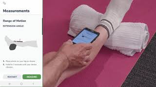 How to measure your knee bending and straightening using the Curovate app