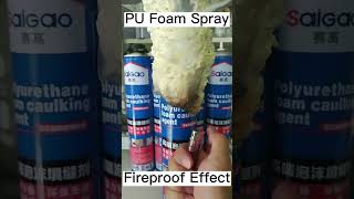 750ml Fireproof PU Foam Spray Available!! #pufoam #fireproof