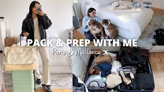 PACK WITH ME FOR PARIS & MALLORCA: packing list, organization tips, packing cubes, travel tips