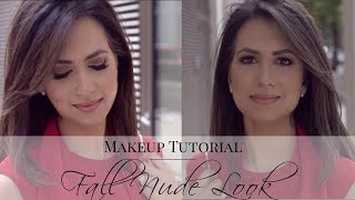 FALL MAKEUP ROUTINE | Nude Smokey Eye Tutorial | JASMINA PURI