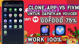 baruuu..!!! f1vm vs clone app "trik munculin promo gofood"