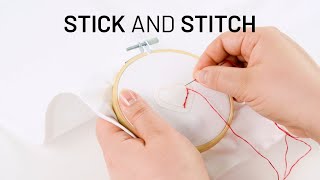 DIY Anleitung: Stick and Stitch | Stickaufkleber | Sticken für Anfänger