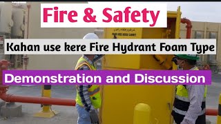 Fire safety | Fire Foam Hydrant |  type of fire hose system| fire hydrant demonstration