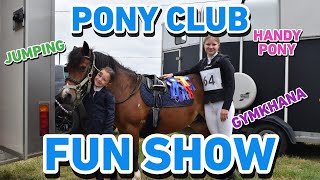 PORTMAN PONY CLUB SHOW VLOG - GYMKHANA, JUMPING, HANDY PONY + HORSE AND HOUND! - OKIE'S FIRST SHOW!