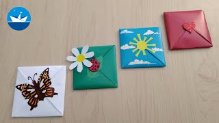 Маленький конвертик для записок из бумаги/Paper envelope/DIY