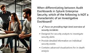 SPLK 3001 Splunk Enterprise Security Certified Admin Exam Part 6