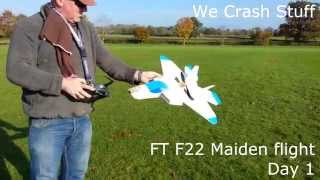 Flite Test F22 Maiden flight