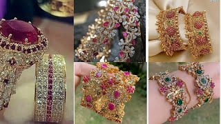 beautiful gold kangan designs/gold jewellery designs/gold jewellery ideas/gold jewellery collection