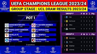 🔴UEFA Champions League Draw 2023/24 Group Stage | UCL Draw Results 2023-24