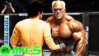 🐲 UFC5 Bruce Lee vs Old Muscle Alpha UFC 5 - Super Fight 🐲