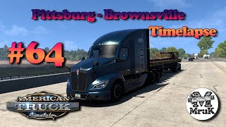 American Truck Simulator #64 Pittsburg - Brownsville Timelapse