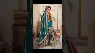 Modern Mehndi/Mayon dress designs 🤩 jamawar garara for girls 👉 #fashio #2024#ytshorts