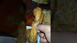 Alu biriyani with chicken chap combo #biriyanispecial #chickenchap #biriyanicombo #foodcombo