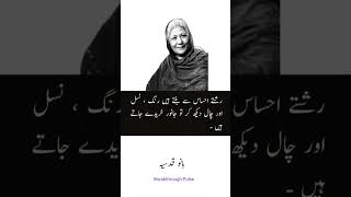 Bano Qudsia Quotes in Urdu| Best Words| Urdu Quotes #banoqudsia #quotes #shorts