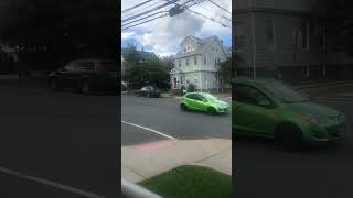 Van making a left elm st to Bergen ave Kearny NJ tough corner 10/8/24