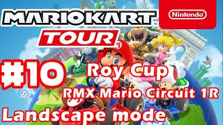 Mario Kart Tour - Roy Cup RMX Mario Circuit 1R Landscape gameplay