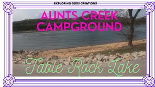 campground review video of Aunts Creek, Camground on table rock lake