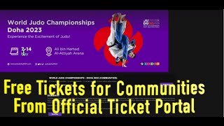 Score FREE tickets to the World Judo Championships 2023 JIF | Qatar360