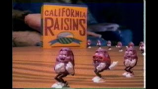 The FIRST California Raisins “Late Show” Commercial (1986)