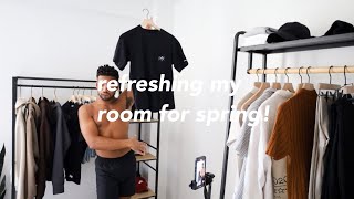 the one with the new clothing rack