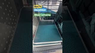 DECATHLON - QUECHUA Folding camping coffee table blue #camping #hiking #4k #asmr #decathlon