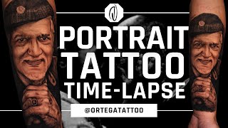 TATTOO TIME-LAPSE #067 | PORTRAIT BLACK AND GREY