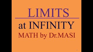 How To Find The Limit At Infinity