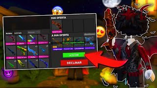 O QUE AS PESSOAS TROCAM PELA NOVA GUN DE HALLOWEEN DO MM2 (Murder Mystery 2)