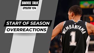 Start of Season Overreactions