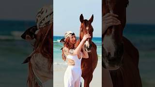 Beach horse riding Dubai #horserid #horseriding #horseride #beach #horselover