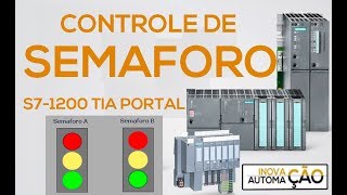 CLP Programando Semaforo em Ladder PLC CLP Siemens TIA Portal S7-1200