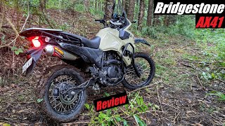 Bridgestone AX41 adventure tyre first ride review | On & off-road, mud, gravel, twisties