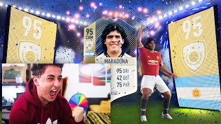 I GOT 95 MARADONA IN A PACK!!! FIFA 18 PACK OPENING