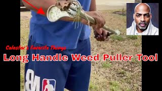 "Worth Garden Long Handle Weed Puller Tool Review: Comfort Foam Grip & Anti-Rust Steel!"