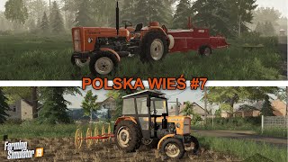 ⭐ Farming Simulator 19 Polska Wieś #7 ⭐ Zgrabiane I Prasowanie Kostek Siana I Słomy