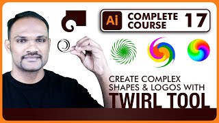 Adobe Illustrator Tutorial CC 2020 Twirl Tool for Beginner in Hindi