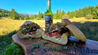 TURBO HOTDOG 🌭🥓🥗|🌲 Food in Nature Slovakia 🌲🤎