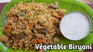 vegetable biryani in pressure cooker | palav maduva vidhana | ವೆಜ್ ಬಿರಿಯಾನಿ | vegetable pulao