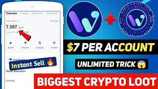 🔥 7$ Instant Withdraw In WVC Mine 😍 Instant Sell Token 🥰 Instant Crypto Loot