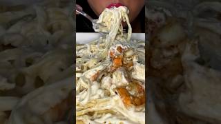 Creamy Alfredo Pasta #asmr #noodles #food #cheesy