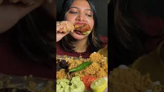 BIRYANI EATING CHALLENGE #asmr #shortvideo #shorts  #viralvideo #mukbang #indianfood #biryani #food