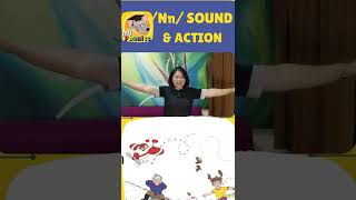 /Nn/ SOUND AND ACTION || JOLLY PHONICS #shorts  #jollyphonics  #action  #phase1 #MsEstersCorner