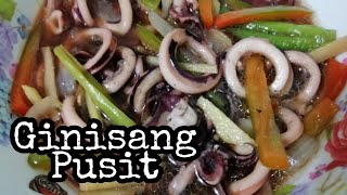 GINISANG PUSIT RECIPE || PANLASANG PINOY