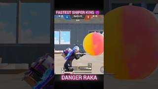 FASTEST😈  DOUBLE SNIPER KING 👑 PUBG BGMI | DANGER RAKA🔥#shorts #short #viral #sniper #trending #pubg