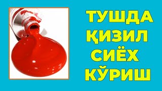 Туш табири - Тушда Кизил сиёх куриш