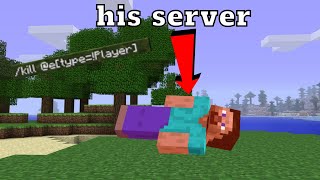 Trolling My Friend From School With Commands On His Own SMP!!