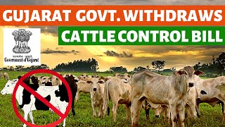 Gujarat Govt. withdraws Cattle Control Bill | Issues of Stray Cattle || Tutor Mentor