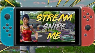 STREAM SNIPE ME (1V1 SOLOS)! - Fortnite Nintendo Switch - 900+ WINS