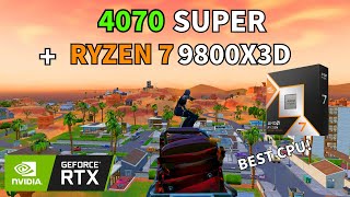 Ryzen 7 9800X3D + RTX 4070 Super | Fortnite Reload Performance Mode Test!